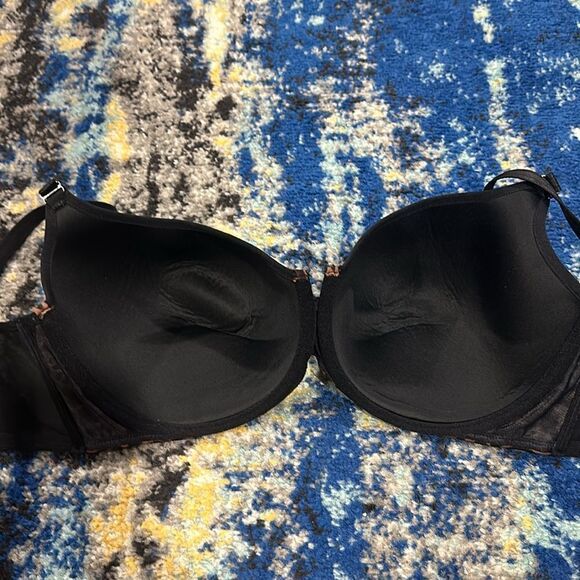 Curvy Couture Tulip Smooth Tshirt Bra in Designer Leopard 42D - Picture 4 of 7